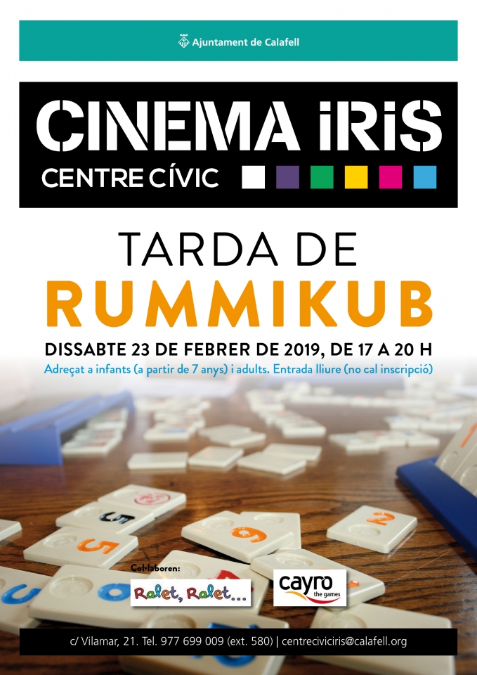 Tarda de Rummikub al Centre Cívic Cinema Iris