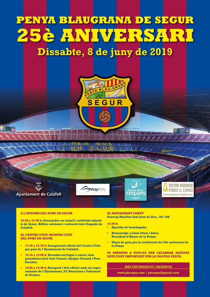  25è aniversari de la Penya Blaugrana de Segur