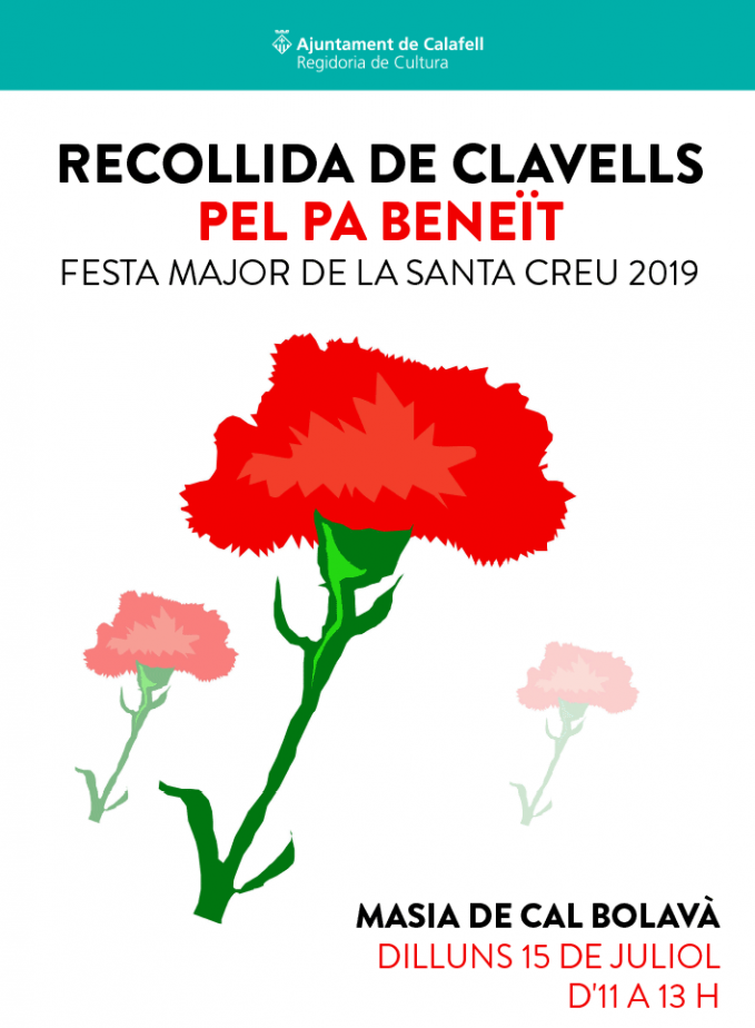 RECOLLIDA DE CLAVELLS PEL PA BENEÏT