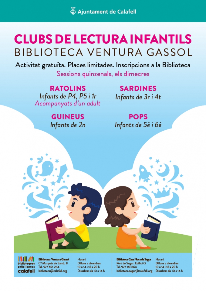 CLUBS DE LECTURA INFANTILS