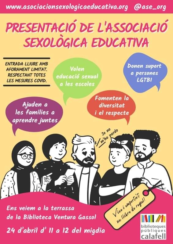 Cartell presentació de l'Associació Sexològica Educativa