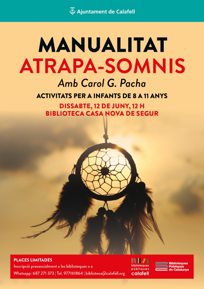 Cartell treballs manuals a la Biblioteca