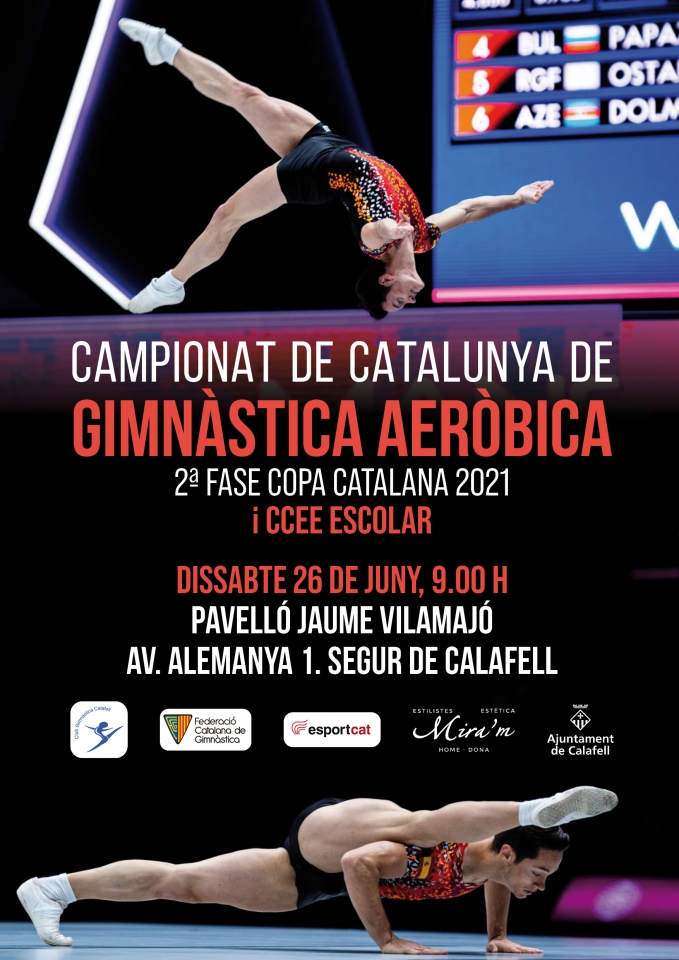 Cartell Campionat de Catalunya de Gimnàstica Aeròbica