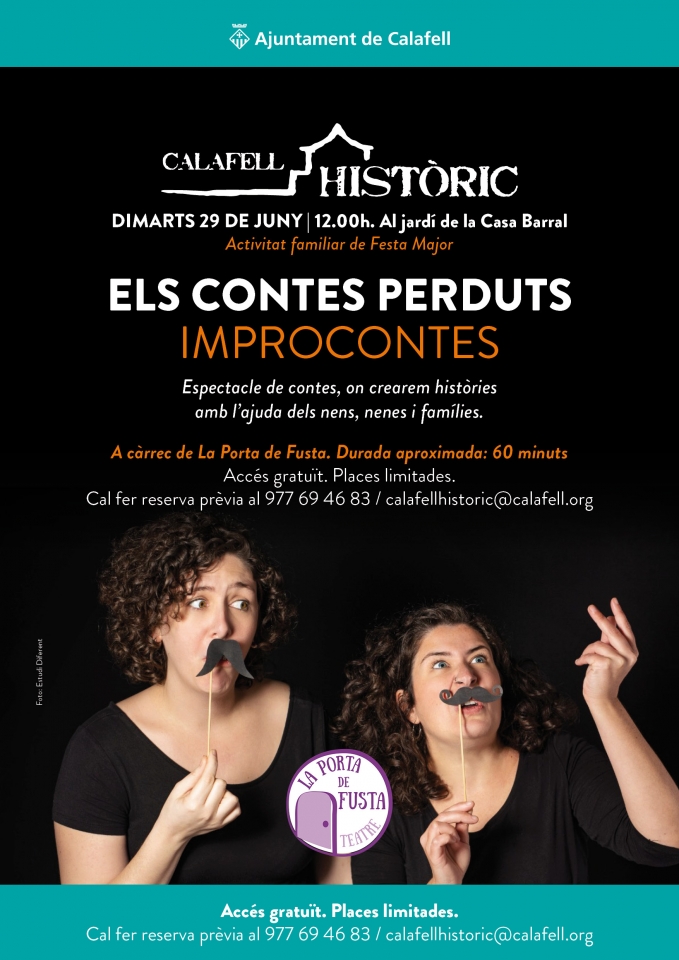 Cartell amb foto de La Porta de Fusta
