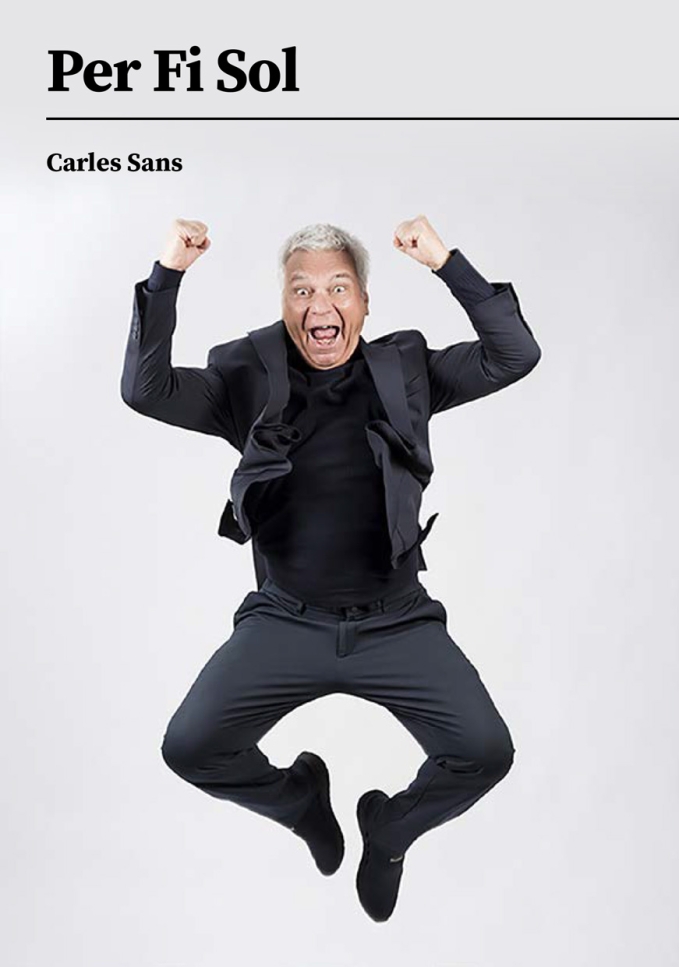 Carles Sans saltant