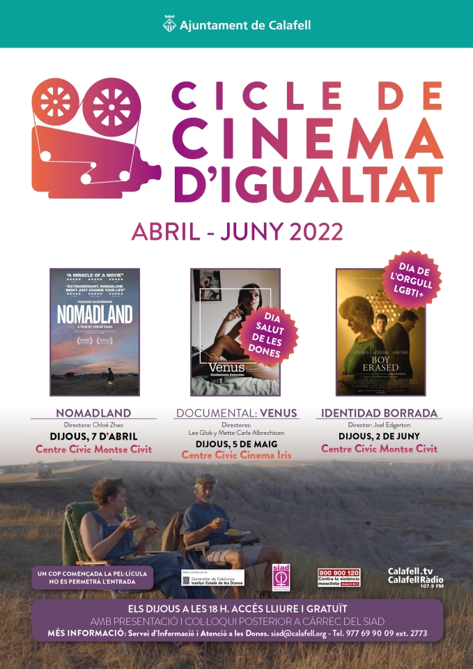 Cartell Cinema d'igualtat, abril-juny