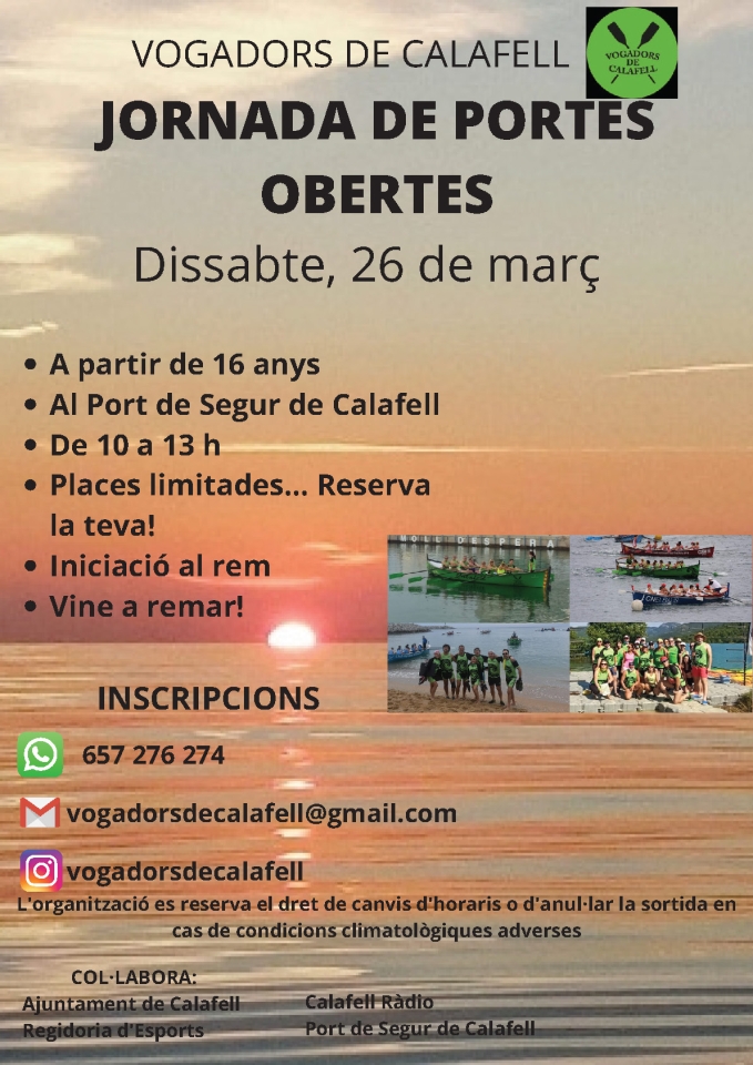 Vine a remar! Iniciació al rem.
