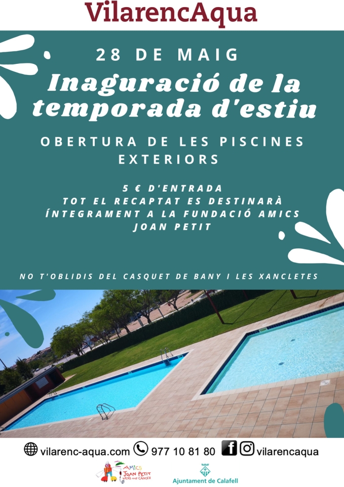 Inauguració d'estiu, piscines exteriors VilarencAqua