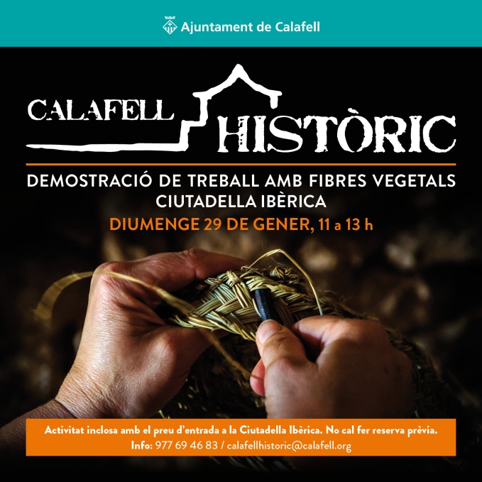 Demostració de treball amb fibres vegetals